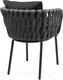 Миниатюра изображения товара Стул садовый Bergenson Bjorn Braid / BB0000812 (серый/черный)