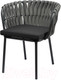Миниатюра изображения товара Стул садовый Bergenson Bjorn Braid / BB0000812 (серый/черный)