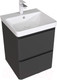 Миниатюра изображения товара Тумба под умывальник Aquanet Эмбер 50 / 330464 (черный матовый)