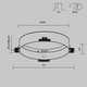 Миниатюра изображения товара Рамка для точечного светильника Maytoni Downlight DLA032-TRS36-W