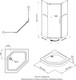 Миниатюра изображения товара Душевой уголок Triton Дека 100x100 (хром, с поддоном)