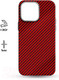 Миниатюра изображения товара Чехол-накладка Luxo Карбоновые полосы J163 для iPhone 13 (красный)