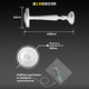 Миниатюра изображения товара Подхват для штор Lm Decor Розета (белый глянец)