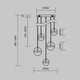 Миниатюра изображения товара Люстра Maytoni Modern MOD295PL-L60BBS3K