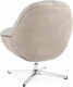 Миниатюра изображения товара Кресло мягкое Signal Peggie (серый/бежевый/хром)