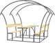 Миниатюра изображения товара Каркас беседки ИМпласт Лайт Плюс 1.9x1.7м / 20x20мм
