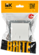 Миниатюра изображения товара Выключатель IEK Brite BR-V12-1-10-K01 (белый)