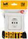 Миниатюра изображения товара Розетка IEK Brite BR-R10-10-K01-F (белый)