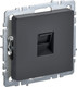 Миниатюра изображения товара Розетка IEK Brite BR-K10-2-K53 (графит)