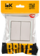 Миниатюра изображения товара Выключатель IEK Brite BR-V20-0-10-K36-F (жемчуг)