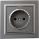 Миниатюра изображения товара Розетка IEK Brite BR-R10-10-K46-F (сталь)