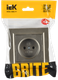 Миниатюра изображения товара Розетка IEK Brite BR-R10-10-K37-F (шампань)