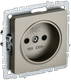 Миниатюра изображения товара Розетка IEK Brite BR-R13-10-K37 (шампань)