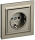 Миниатюра изображения товара Розетка IEK Brite BR-R14-16-K37-F (шампань)