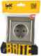 Миниатюра изображения товара Розетка IEK Brite BR-R14-16-K37-F (шампань)