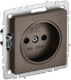 Миниатюра изображения товара Розетка IEK Brite BR-R13-10-K45 (темная бронза)
