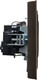 Миниатюра изображения товара Розетка IEK Brite BR-R14-16-K45-F (темная бронза)