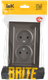 Миниатюра изображения товара Розетка IEK Brite BR-R20-10-K45-F (темная бронза)