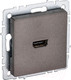 Миниатюра изображения товара Розетка IEK Brite BR-H10-K45 (темная бронза)
