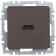 Миниатюра изображения товара Розетка IEK Brite BR-H10-K45 (темная бронза)