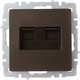 Миниатюра изображения товара Розетка IEK Brite BR-K20-2-K45 (темная бронза)
