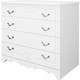 Миниатюра изображения товара Комод Bravo Мебель Лотос (белый/лак белый)