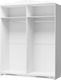 Миниатюра изображения товара Шкаф Bravo Мебель Лотос ШР-4 (белый/лак белый)
