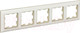 Рамка для выключателей и розеток IEK Brite BR-M52-12-1-K10 (бежевый/жемчужный) — фото 6