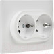 Миниатюра изображения товара Розетка IEK Skandy SK-R24-16-K01-F (белый)