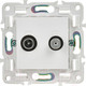 Миниатюра изображения товара Розетка IEK Skandy SK-AF20-O-K01 (белый)