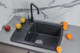 Миниатюра изображения товара Мойка кухонная БелЭворс Flexi R (черный, без сифона)