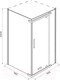 Миниатюра изображения товара Душевой уголок IVA 100x100x200 / E1SC100Т (тонированное стекло)