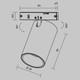 Миниатюра изображения товара Трековый светильник Maytoni TR187-1-5W4K-M-B