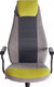 Миниатюра изображения товара Кресло офисное Tetchair Aviator флок/ткань (олива/серый/серый)