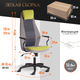 Миниатюра изображения товара Кресло офисное Tetchair Aviator флок/ткань (олива/серый/серый)