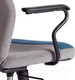 Миниатюра изображения товара Кресло офисное Tetchair Aviator флок/ткань (синий/серый/серый)