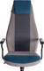 Миниатюра изображения товара Кресло офисное Tetchair Aviator флок/ткань (синий/серый/серый)