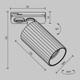 Миниатюра изображения товара Трековый светильник Maytoni TR218-1-GU10-BS