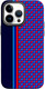 Миниатюра изображения товара Чехол-накладка Luxo Престижные ромбы J246 для iPhone 13 Pro (черный/фиолетовый)