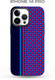 Миниатюра изображения товара Чехол-накладка Luxo Престижные ромбы J246 для iPhone 14 Pro (черный/фиолетовый)