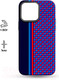 Миниатюра изображения товара Чехол-накладка Luxo Престижные ромбы J246 для iPhone 14 (черный/фиолетовый)