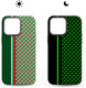 Миниатюра изображения товара Чехол-накладка Luxo Престижные ромбы J249 для iPhone 15 (зеленый/салатовый)