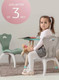 Миниатюра изображения товара Набор стульев детских Kidwick Emily / KW679729 (белый/серый)