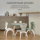 Миниатюра изображения товара Набор стульев детских Kidwick Emily / KW679529 (зеленый/серый)