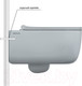 Миниатюра изображения товара Унитаз подвесной Berges Ego XL Rimless 54 / 082138 (с сиденьем дюропласт и микролифтом)