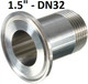 Миниатюра изображения товара Переходник к перегонному кубу No Brand DN 1.5 на наружную резьбу DN32 (1 1/4)