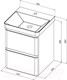 Миниатюра изображения товара Тумба под умывальник Aquanet Эмбер 50 / 330463 (белый матовый)