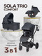 Миниатюра изображения товара Детская универсальная коляска Farfello Sola Trio Comfort 3в1 / SOLA-3 (черный)
