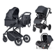 Миниатюра изображения товара Детская универсальная коляска Farfello Sola Trio Comfort 3 в 1 / SOLA-6 (черный оникс)