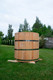 Миниатюра изображения товара Купель КомфортПром Деревянная круглая из лунного паза 1130х1200мм / 10331372